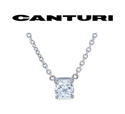 Canturi 18ct White Gold GIA Diamond Pendant 1.54ct
