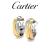 Cartier 18ct Tri Gold Trinity Earrings 13.73g