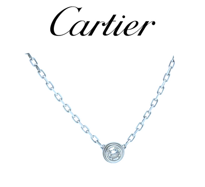 Cartier d’Amour 18ct White Gold XS Diamond Necklace 0.09ct