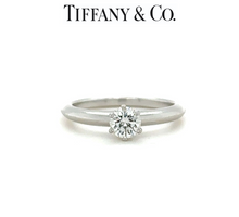 Load image into Gallery viewer, Tiffany &amp; Co Diamond Engagement Ring 0.52ct
