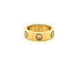 Cartier Love Yellow Gold Ring with 3 Diamonds