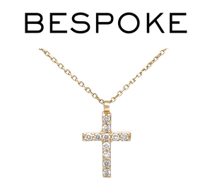 Bespoke 14ct Yellow Gold Diamond Necklace & Pendant Set 0.11ct