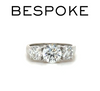 Bespoke 3 Stone Diamond Engagement Ring 1.51ct