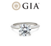 GIA 18ct White Gold Diamond Engagement Ring 1.51ct 2.81g