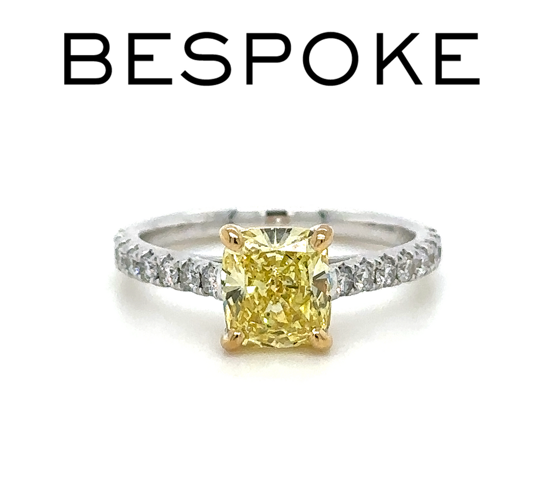 Bespoke Engagement Ring with Tiffany & Co Diamond 1.63ct