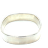 Tiffany & Co. Sterling Silver 1837 Collection Square Cushion Bangle 55.17g