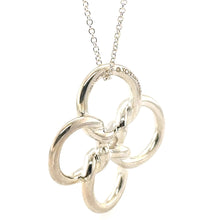 Load image into Gallery viewer, Tiffany &amp; Co. Sterling Silver Elsa Peretti Quadrifoglio Pendant Necklace 7g