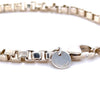 Tiffany & Co. Sterling Silver Venetian Square Link Chain Bracelet 14g