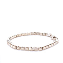 Load image into Gallery viewer, Tiffany &amp; Co. Sterling Silver Venetian Square Link Chain Bracelet 14g