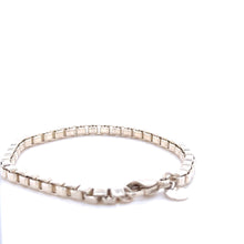 Load image into Gallery viewer, Tiffany &amp; Co. Sterling Silver Venetian Square Link Chain Bracelet 14g
