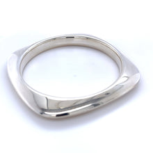 Load image into Gallery viewer, Tiffany &amp; Co. Sterling Silver Vintage Square Bangle Bracelet 56.84g