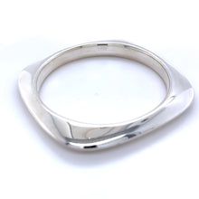 Load image into Gallery viewer, Tiffany &amp; Co. Sterling Silver Vintage Square Bangle Bracelet 56.84g