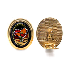 Load image into Gallery viewer, Frey Wille Alphonse Mucha Libussa Coral Set – Earrings &amp; Pendant with Black Strand Necklace