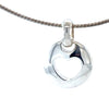 Tiffany & Co. Sterling Silver Vintage Pierced Heart Pendant Choker Necklace 7.15g