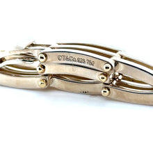 Load image into Gallery viewer, Tiffany &amp; Co. Sterling Silver &amp; 18ct Yellow Gold Vintage Gate Link Bracelet 29.75g
