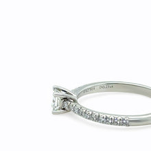 Load image into Gallery viewer, Tiffany &amp; Co. Platinum Novo Princess-Cut Diamond Engagement Ring 0.23ct 3g
