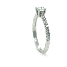 Load image into Gallery viewer, Tiffany &amp; Co. Platinum Novo Princess-Cut Diamond Engagement Ring 0.23ct 3g
