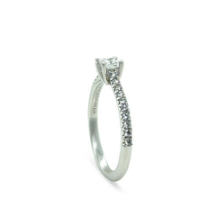 Load image into Gallery viewer, Tiffany &amp; Co. Platinum Novo Princess-Cut Diamond Engagement Ring 0.23ct 3g