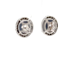 Load image into Gallery viewer, 14ct White Gold Sapphire &amp; Diamond Stud Earrings 7.56ct 4.66g