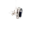14ct White Gold Sapphire & Diamond Stud Earrings 7.56ct 4.66g