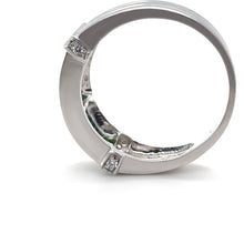 Load image into Gallery viewer, 14ct White Gold Tsavorite Garnet and Diamond Ring 7.59g