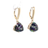 14ct Yellow Gold Mystic Topaz Drop Earrings 4.45ct 4.02g