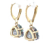 14ct Yellow Gold Mystic Topaz Drop Earrings 4.45ct 4.02g