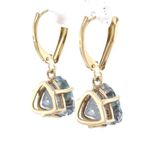 Load image into Gallery viewer, 14ct Yellow Gold Mystic Topaz Drop Earrings 4.45ct 4.02g