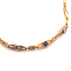 14ct Yellow Gold Sapphire and Diamond Bracelet 0.69ct 9.83g