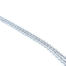Load image into Gallery viewer, 18ct White Gold Three-Row Diamond Bracelet 3.40ct 21.85g