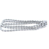 18ct White Gold Three-Row Diamond Bracelet 3.40ct 21.85g