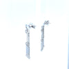 18ct White Gold Diamond Chandelier Drop Earrings 0.72ct 7.24g