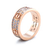 Cartier 18ct Rose Gold Love Classic Pavé Diamond Ring 0.70ct