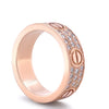 Cartier 18ct Rose Gold Love Classic Pavé Diamond Ring 0.70ct