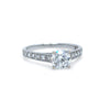 GIA 18ct White Gold Diamond Engagement Ring 1.47ct 2.31g