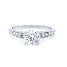 Load image into Gallery viewer, GIA 18ct White Gold Diamond Engagement Ring 1.47ct 2.31g