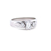 18ct White Gold Traditional 3 Stone Diamond Ring 0.73ct