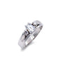 18ct White Gold Traditional 3 Stone Diamond Ring 0.73ct
