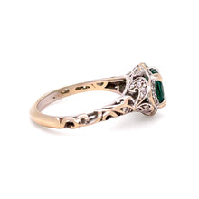 Load image into Gallery viewer, James Allen 18ct White Gold Emerald &amp; Diamond Ring 1.47ct 4.19g