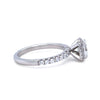 GIA 18ct White Gold Cushion Cut Diamond Engagement Ring 1.52ct