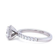 Load image into Gallery viewer, GIA 18ct White Gold Cushion Cut Diamond Engagement Ring 1.52ct