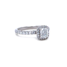 Load image into Gallery viewer, GIA 18ct White Gold Cushion Cut Diamond Engagement Ring 1.52ct