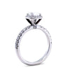 GIA 18ct White Gold Cushion Cut Diamond Engagement Ring 1.52ct