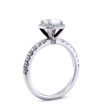 Load image into Gallery viewer, GIA 18ct White Gold Cushion Cut Diamond Engagement Ring 1.52ct