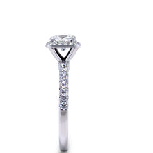 Load image into Gallery viewer, GIA 18ct White Gold Cushion Cut Diamond Engagement Ring 1.52ct