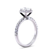 GIA 18ct White Gold Cushion Cut Diamond Engagement Ring 1.52ct