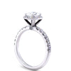 GIA 18ct White Gold Cushion Cut Diamond Engagement Ring 1.52ct