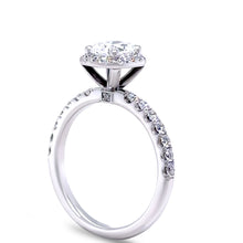 Load image into Gallery viewer, GIA 18ct White Gold Cushion Cut Diamond Engagement Ring 1.52ct