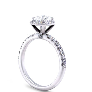 GIA 18ct White Gold Cushion Cut Diamond Engagement Ring 1.52ct