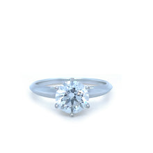 Load image into Gallery viewer, GIA 18ct White Gold Round Brilliant Cut Diamond Engagement Ring 1.50ct